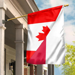 Canada Flag With Poland Flag