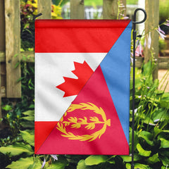 Canada Flag With Eritrea Flag