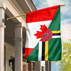 Canada Flag With Dominica Flag