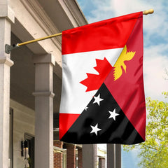 Canada Flag With Papua New Guinea Flag