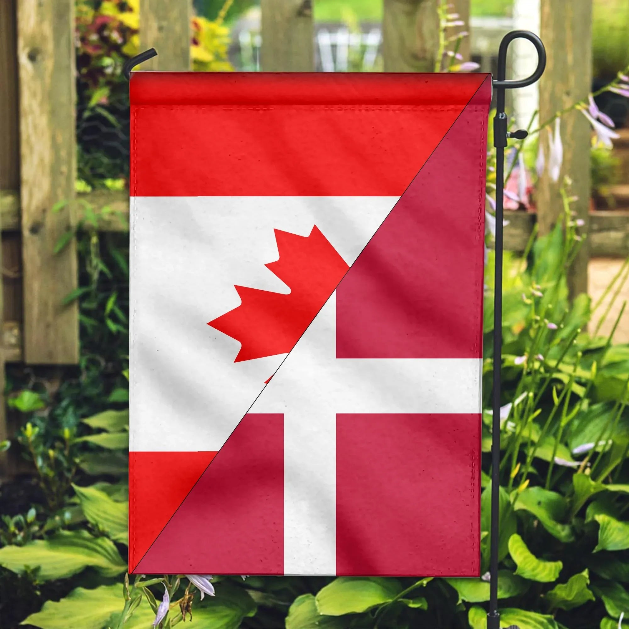 Canada Flag With Denmark Flag