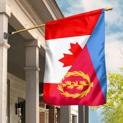 Canada Flag With Eritrea Flag