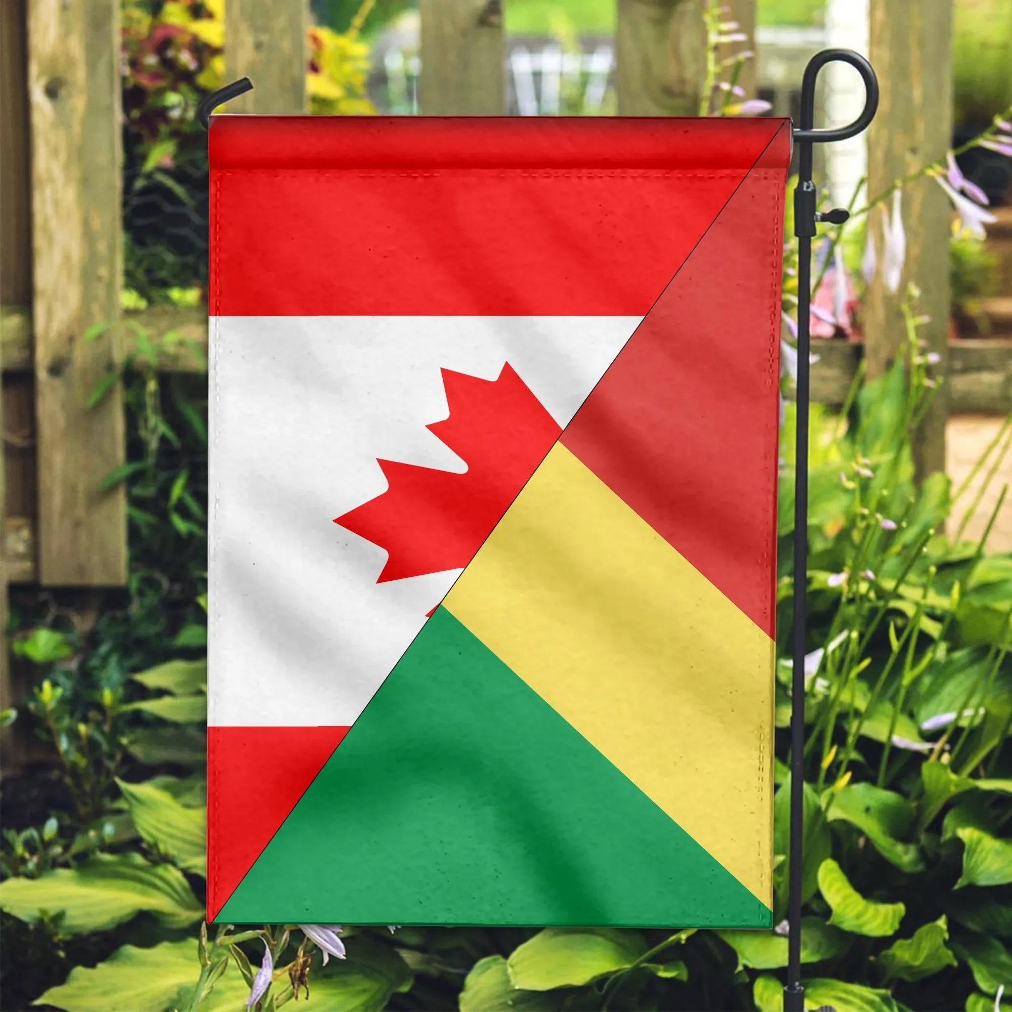 Canada Flag With Republic Of The Congo Flag