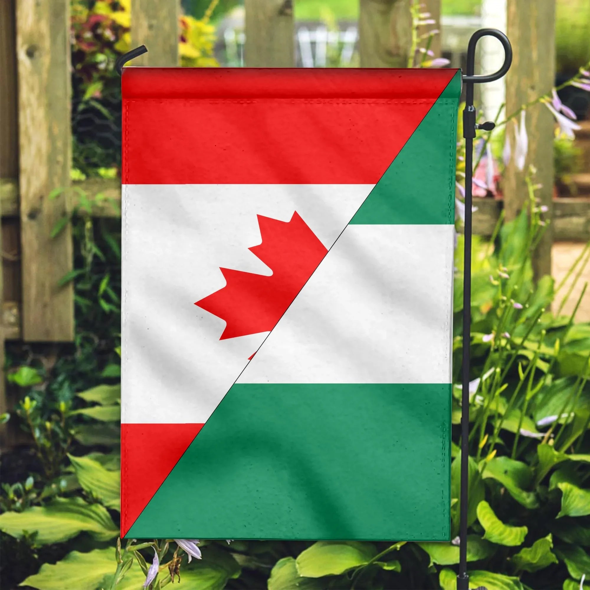 Canada Flag With Nigeria Flag