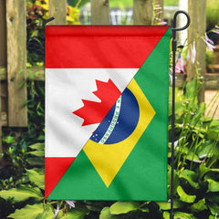 Canada Flag With Brazil Flag