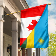 Canada Flag With Rwanda Flag