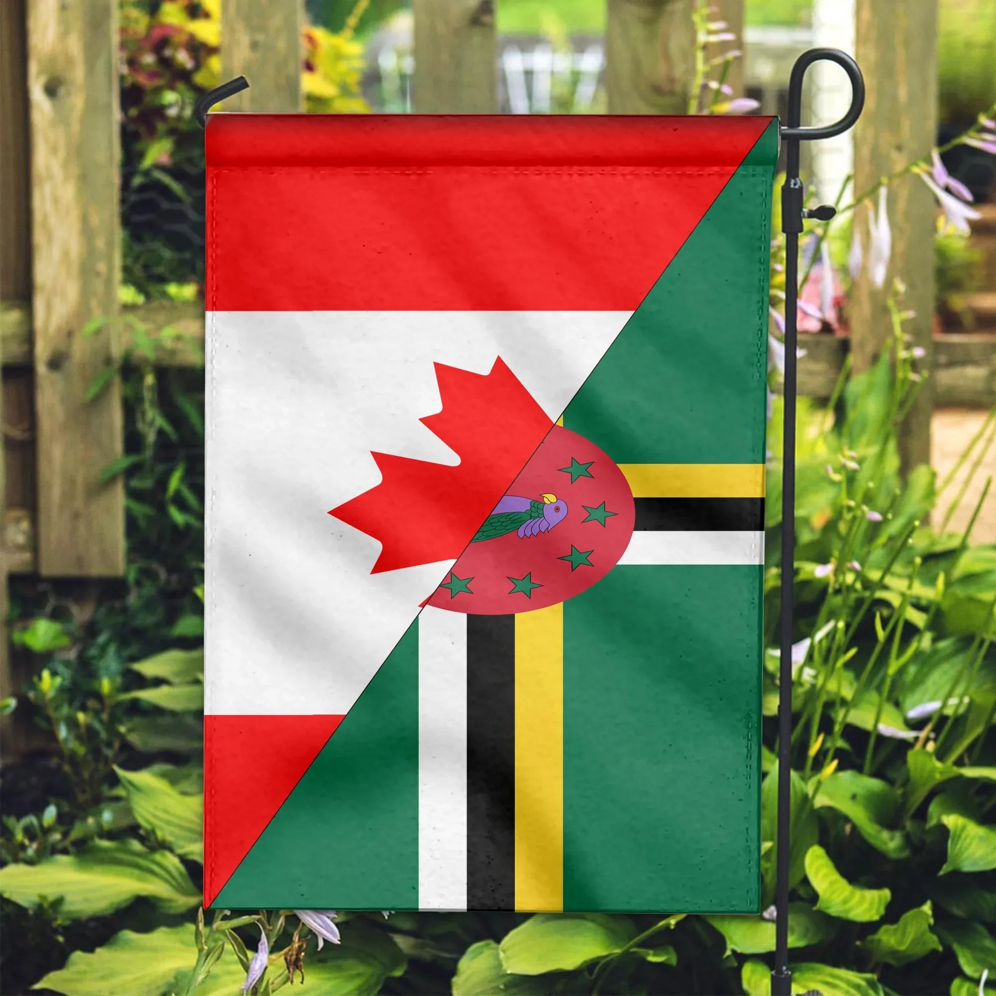 Canada Flag With Dominica Flag