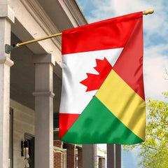 Canada Flag With Republic Of The Congo Flag