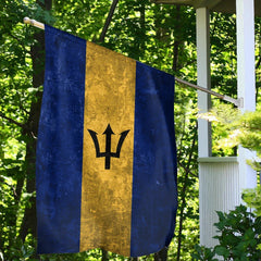 Barbados Garden Flag House Flag (Grunge Style)