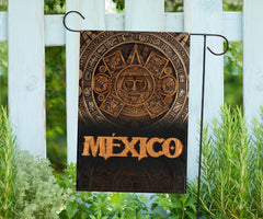 Mexico Aztec Garden Flag, House Flag The Ancient Aztec Calendar