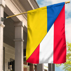 Austria Flag With Ukraine Flag