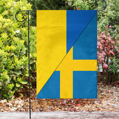 Sweden Flag With Ukraine Flag