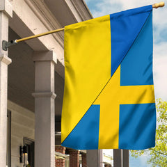 Sweden Flag With Ukraine Flag