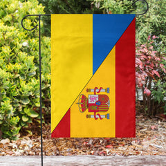 Spain Flag With Ukraine Flag