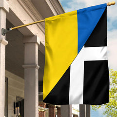 Cornwall Flag With Ukraine Flag