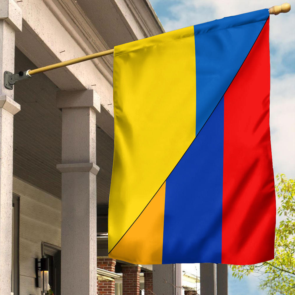 Armenia Flag With Ukraine Flag