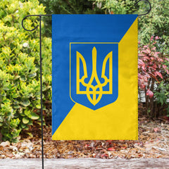 Ukraine Coat Of Arms Flag