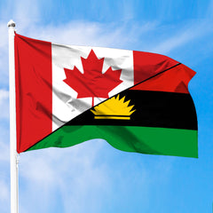 Biafra Flag With Canada Flag