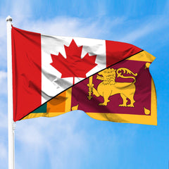 Sri Lanka Flag With Canada Flag