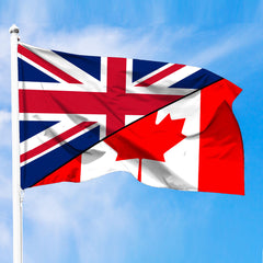 Canada Flag With United Kingdom Flag