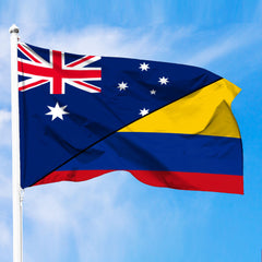 Colombia Flag With Australia Flag