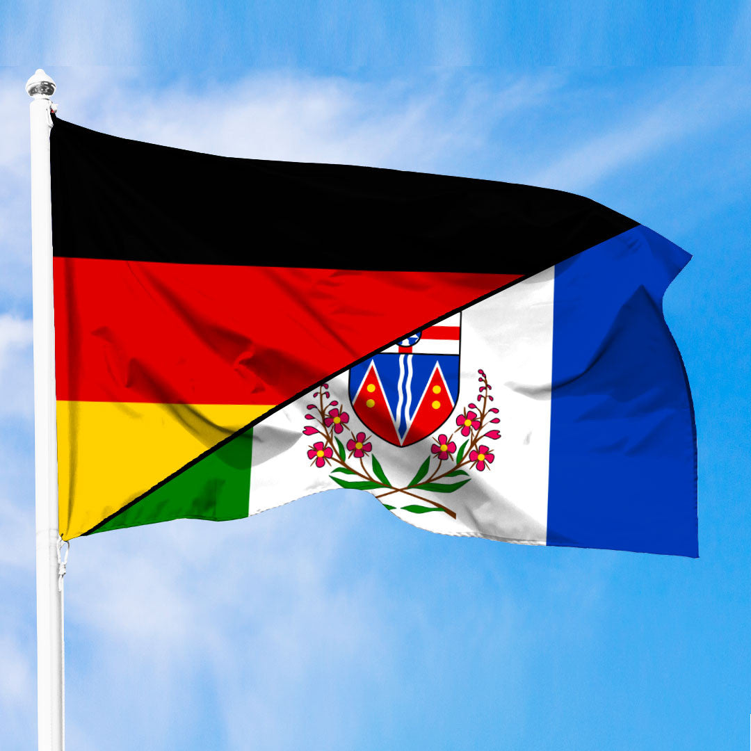 Canada Flag Of Yukon Flag With Germany Flag