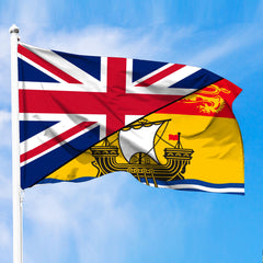 Canada Flag Of New Brunswick Flag With United Kingdom Flag