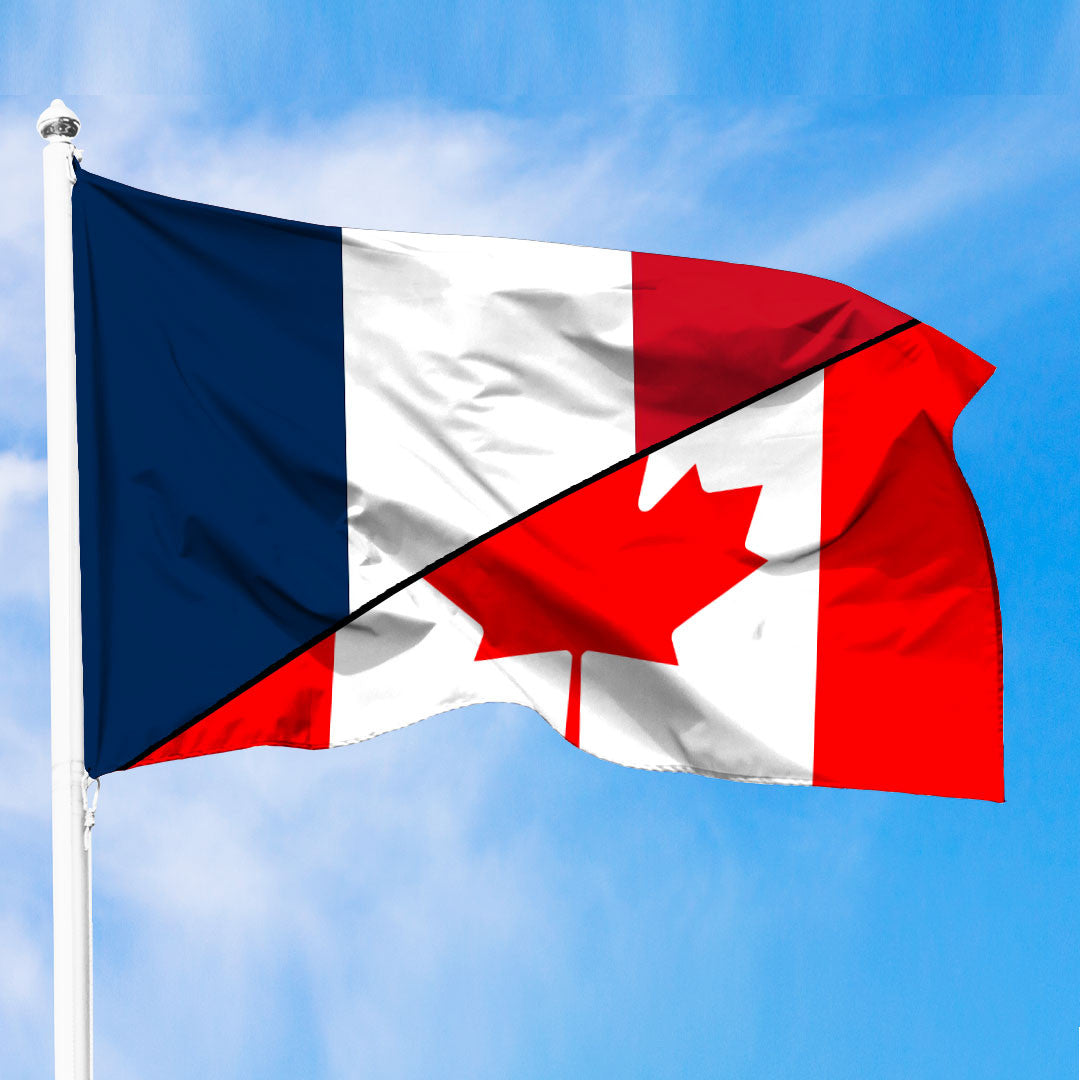 Canada Flag With France Flag