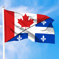 Canada Flag Of Quebec Flag With Canada Flag