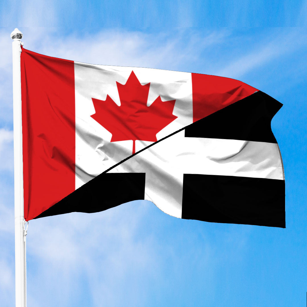 Cornwall Flag With Canada Flag