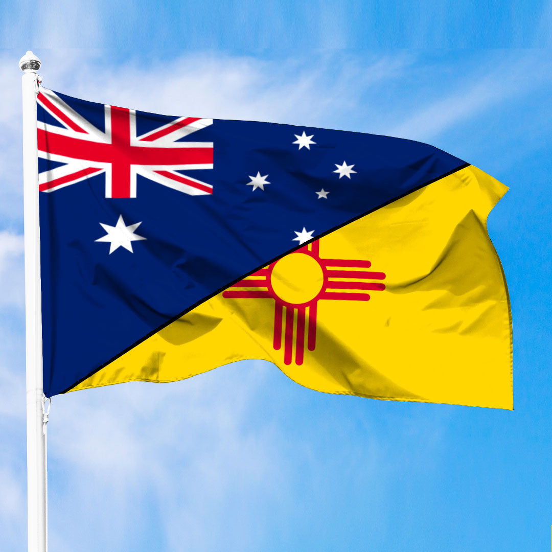 Flag Of New Mexico Flag With Australia Flag