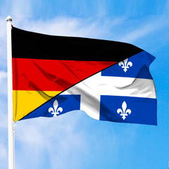 Canada Flag Of Quebec Flag With Germany Flag