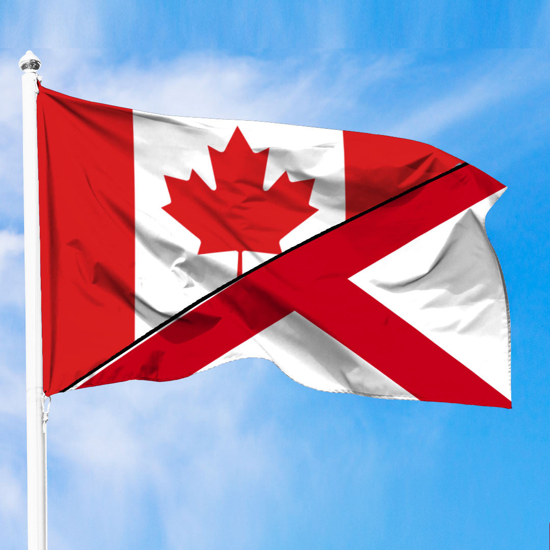 Flag Of Alabama Flag With Canada Flag