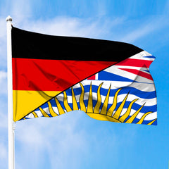 Canada Flag Of British Columbia Flag With Germany Flag