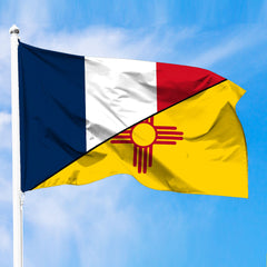 New Mexico Flag With France Flag