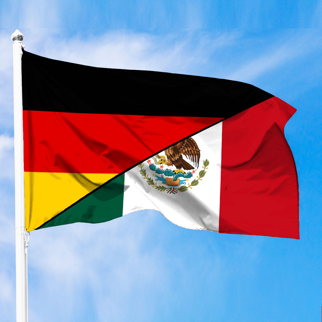 Mexico Flag With Germany Flag