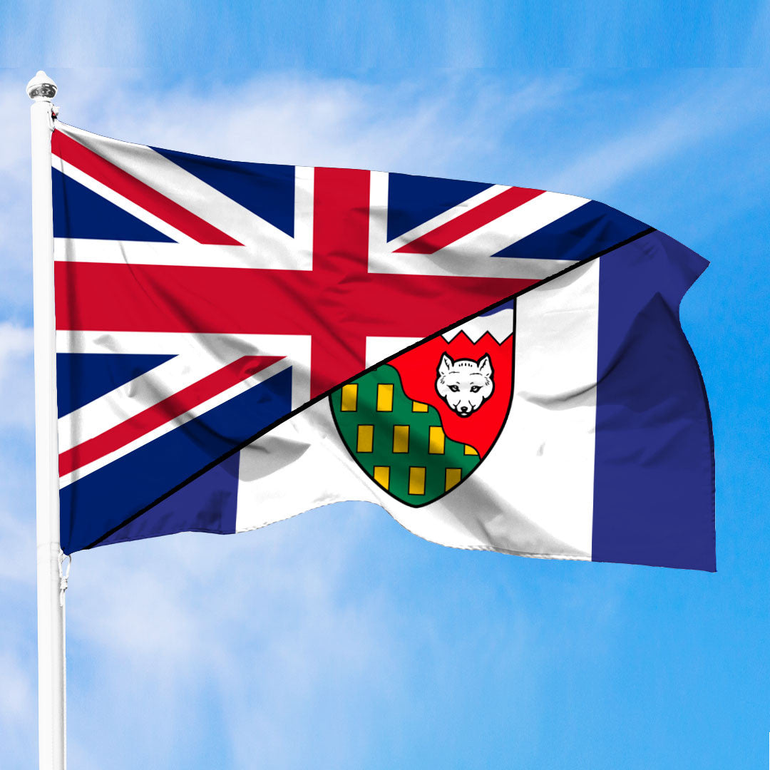 Canada Flag Of The Northwest Territories Flag With United Kingdom Flag