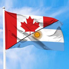 Argentina Flag With Canada Flag