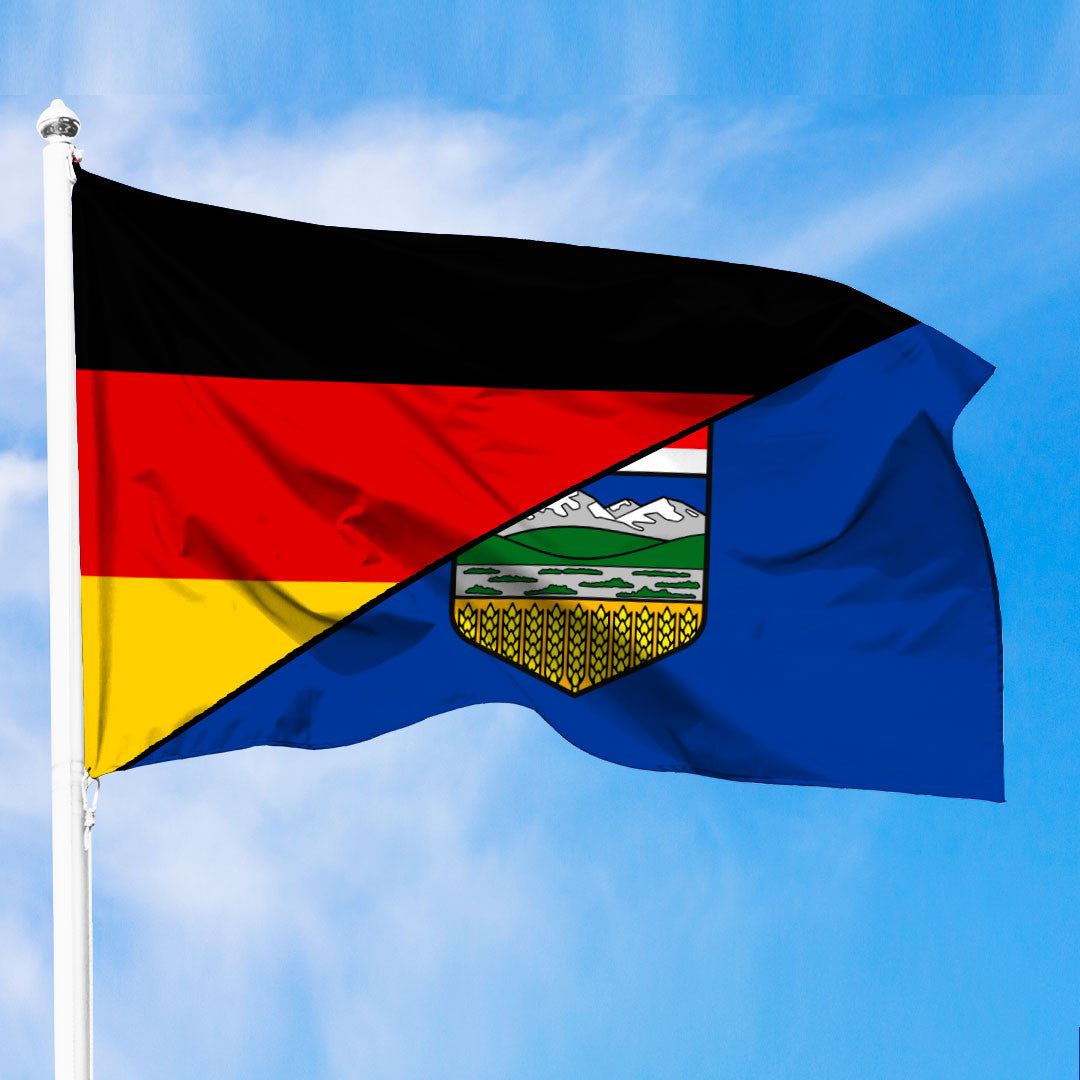 Canada Flag Of Alberta Flag With Germany Flag