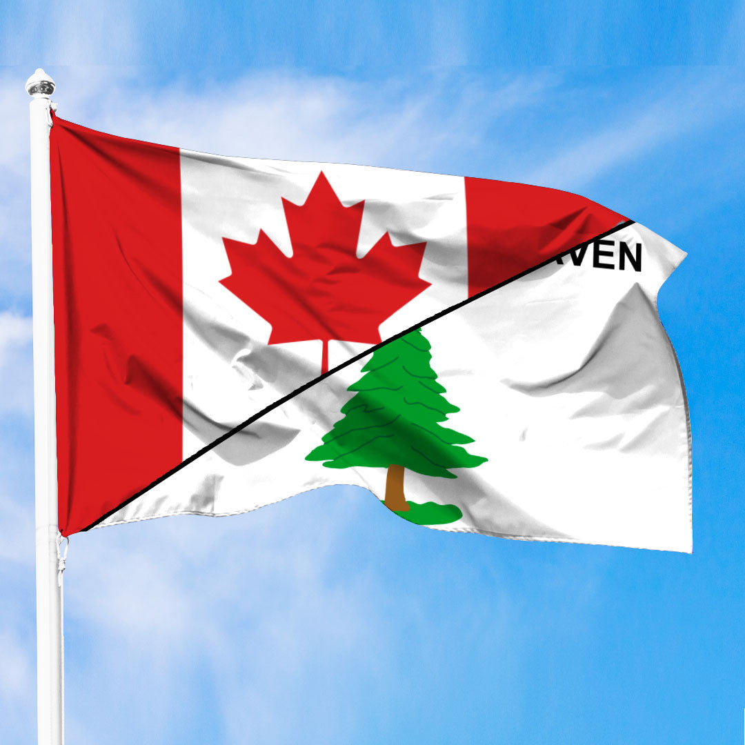 An Appeal To Heaven Flag With Canada Flag