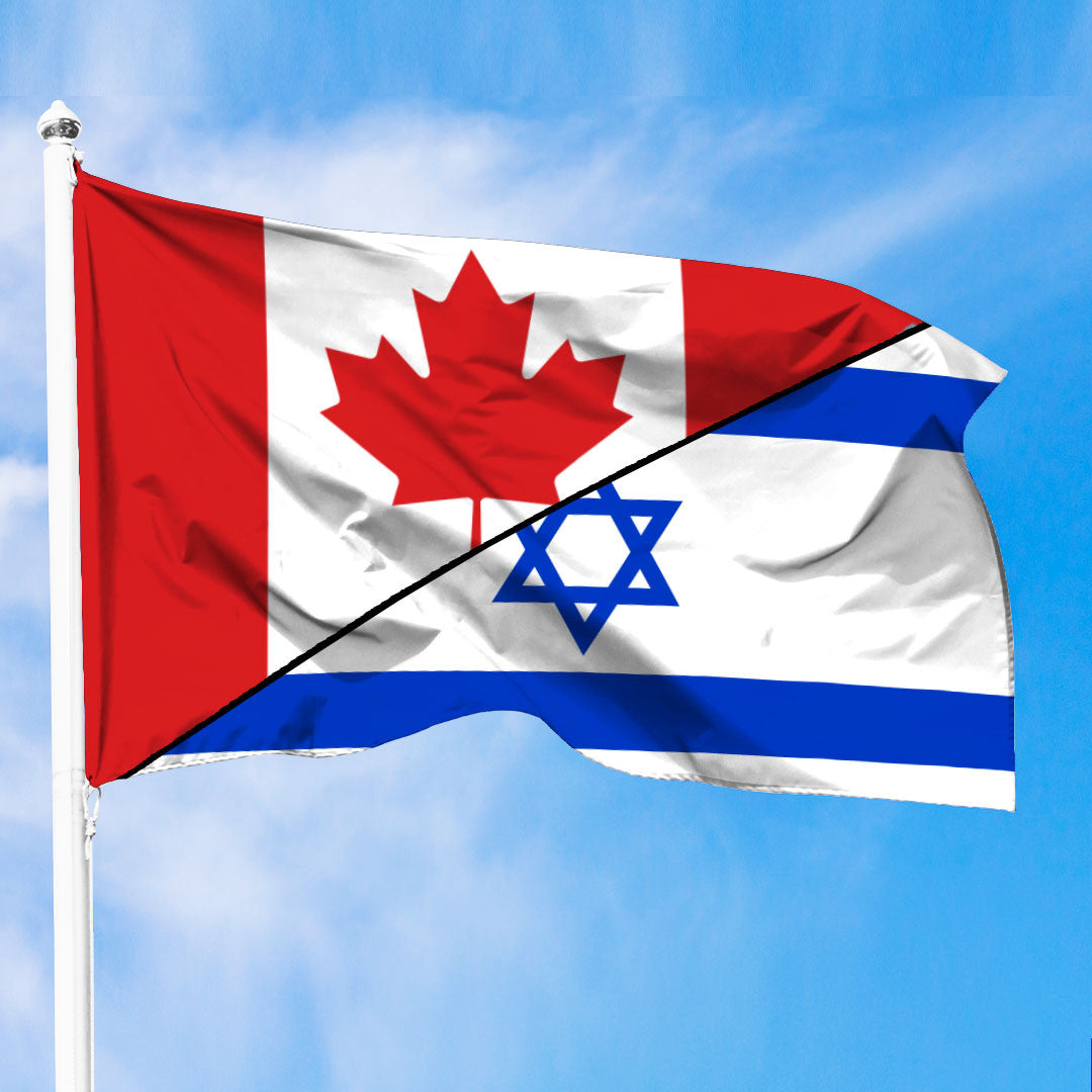 Israel Flag With Canada Flag