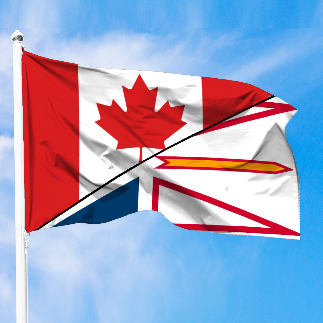 Canada Flag Of Newfoundland & Labrador Flag With Canada Flag