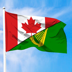 Australia Australian Irish Heritage Flag With Canada Flag