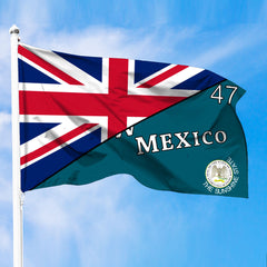 Flag Of New Mexico 1912 1925 Flag With United Kingdom Flag