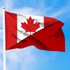 Tonga Flag With Canada Flag