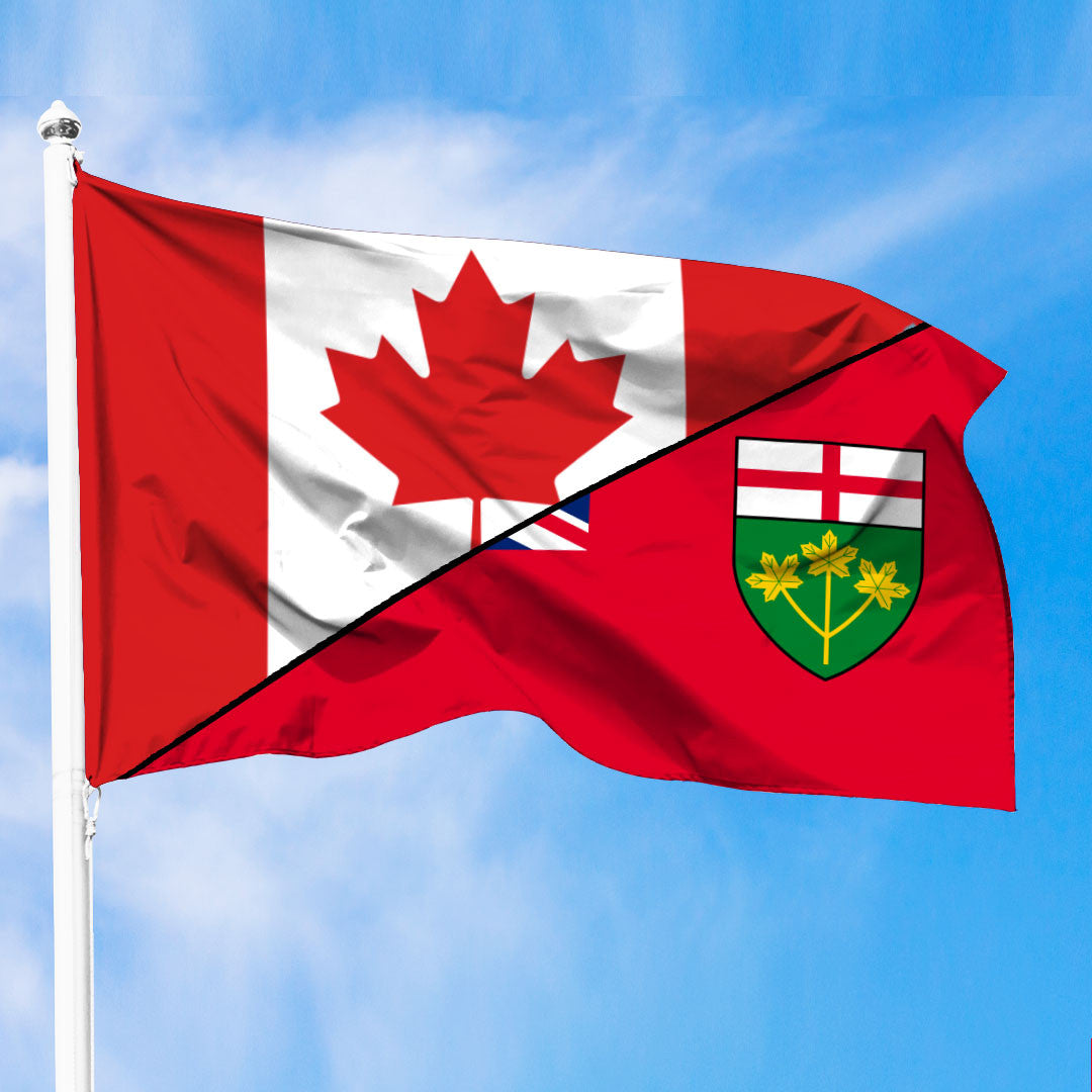 Canada Flag Of Ontario Flag With Canada Flag