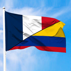 Colombia Flag With France Flag