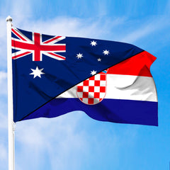 Croatia Flag With Australia Flag