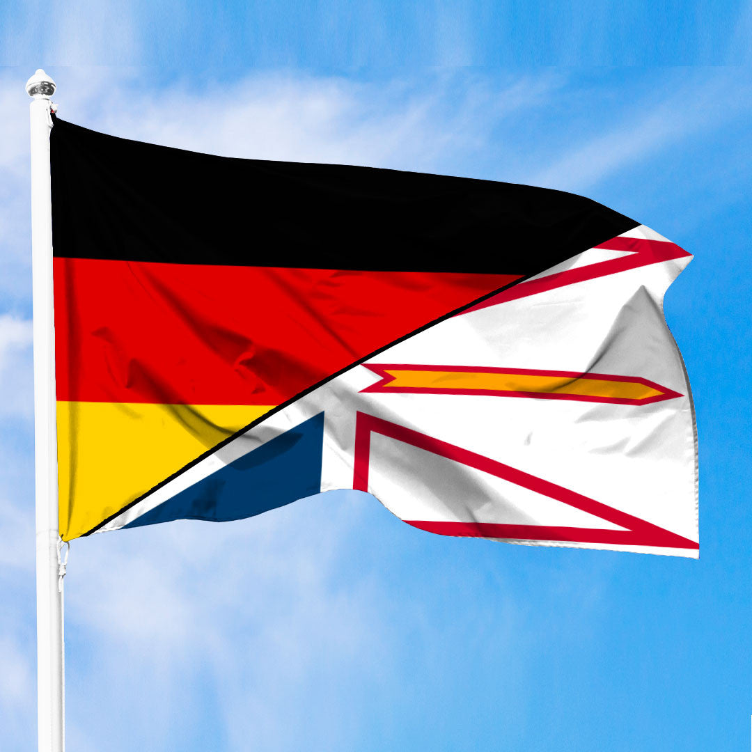 Canada Flag Of Newfoundland & Labrador Flag With Germany Flag