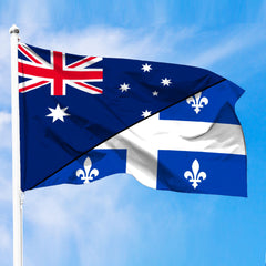 Canada Flag Of Quebec Flag With Australia Flag